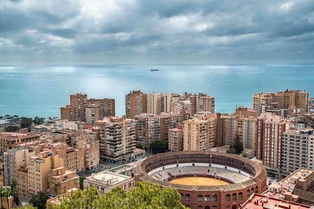 Málaga Capital vista general de la ciudad
